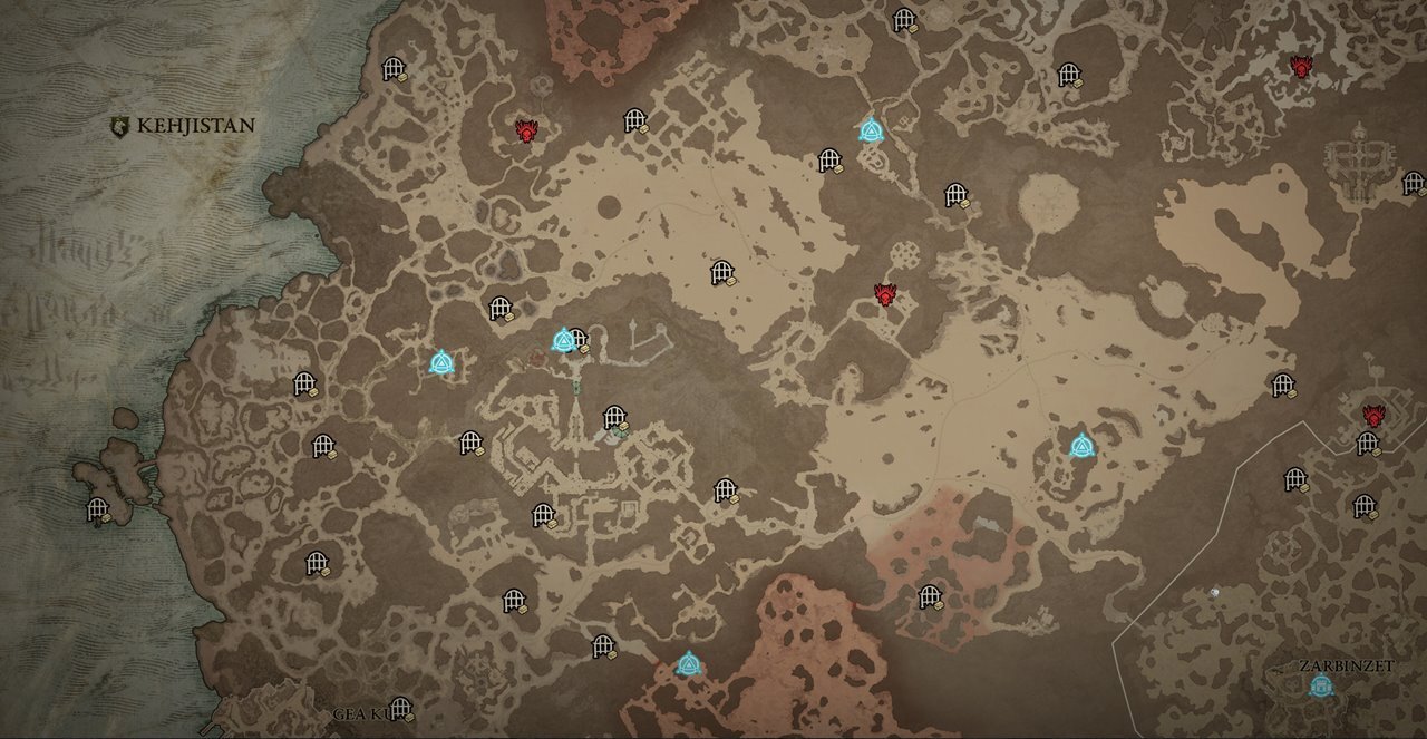 Make sure you clear Strongholds so you can reveal all waypoints.