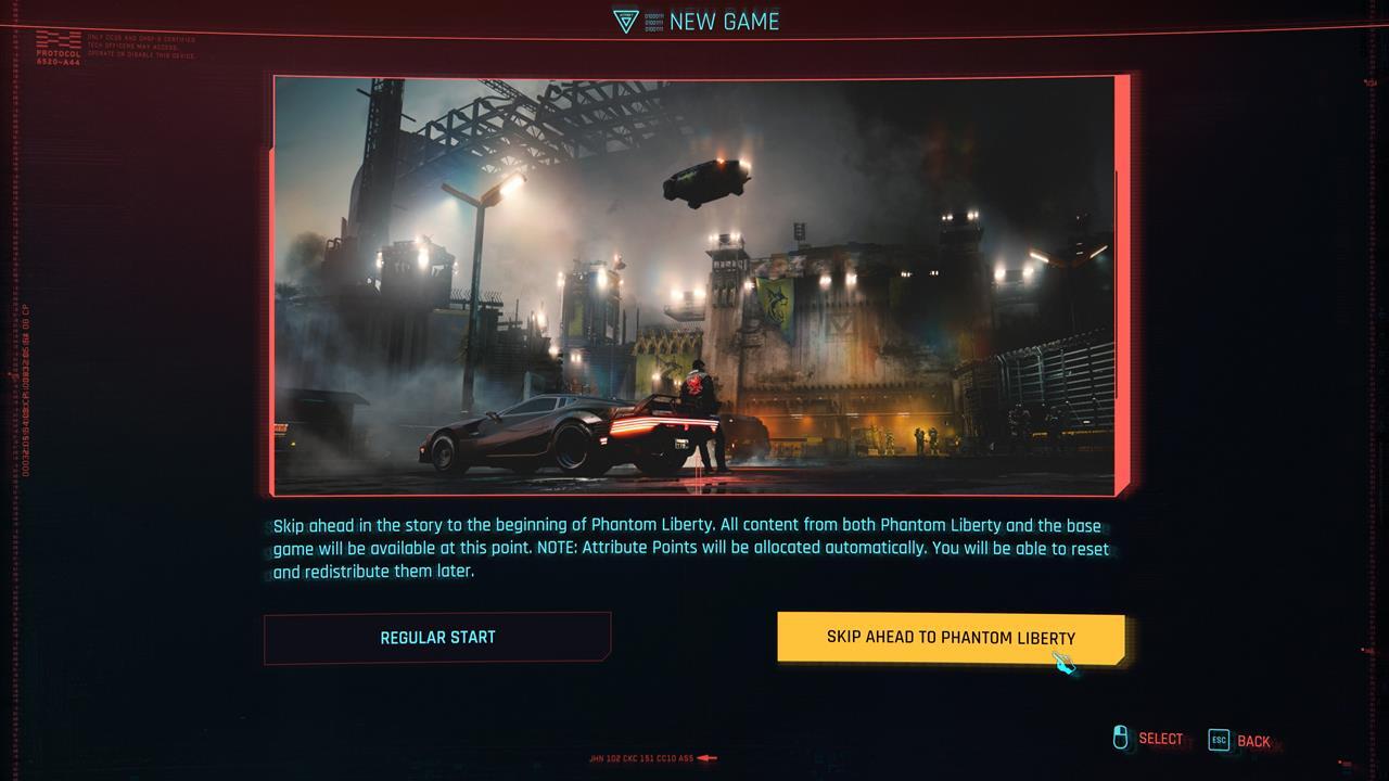 Comment démarrer Cyberpunk 2077 : extension DLC Phantom Liberty