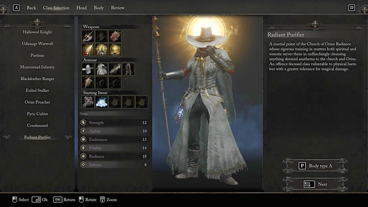 Lords of the Fallen: A guide to picking the best starting class