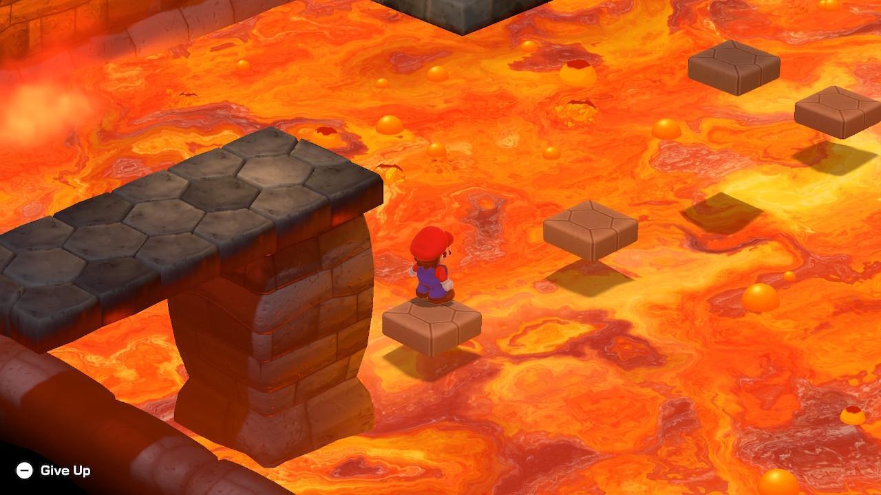 Action Courses tend to be frustrating since you need to cross lava pools by jumping on small platforms.
