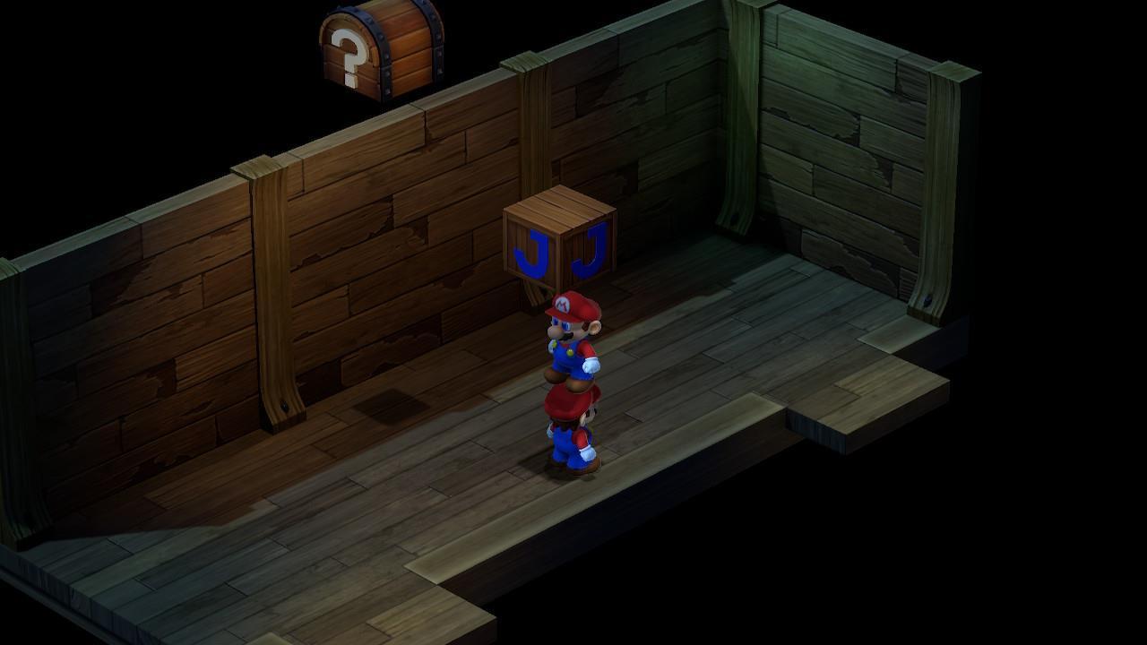 You need to consider how the Mario clone mirrors your movements to reach the Sunken Ship Hidden Treasure.