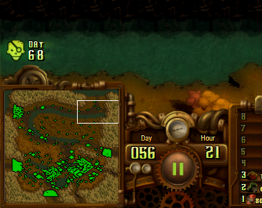 The default difficulty setting can be a tad too easy at times – so easy that the player can expect nothing to happen for many days while waiting for the final swarm.