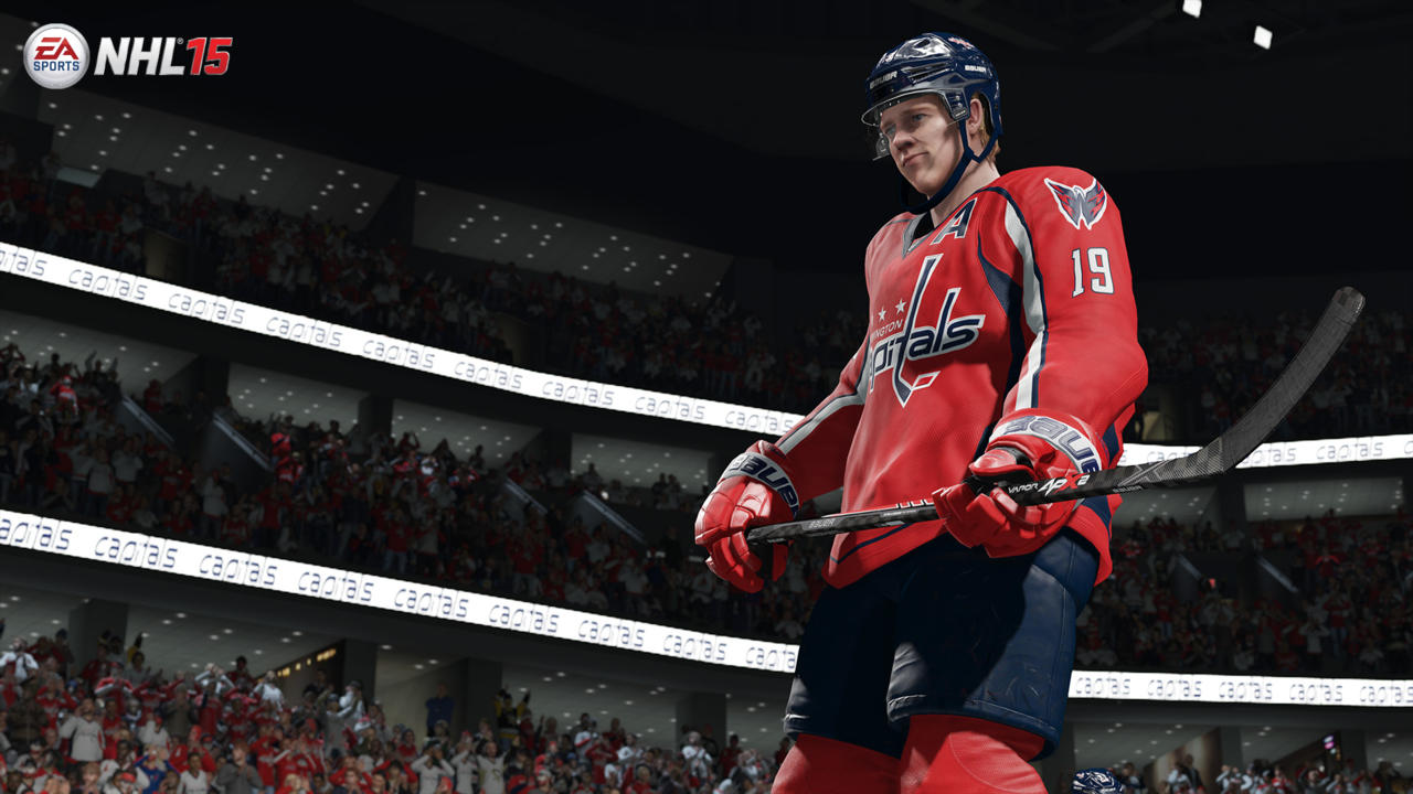 Visual improvements include uncannily lifelike player facial expressions, including the one on grumpy Nik Backstrom here.
