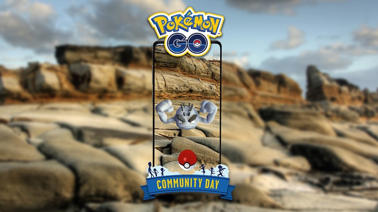 The Electric- and Rock-type Alolan Geodude is next for the Community Day celebration.