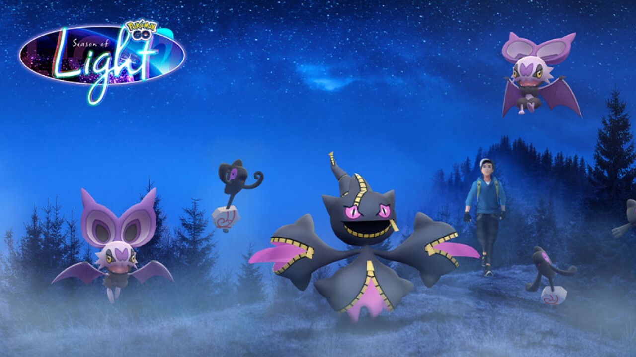 Mega Banette highlights the first part of the Pokemon Go Halloween adventure.