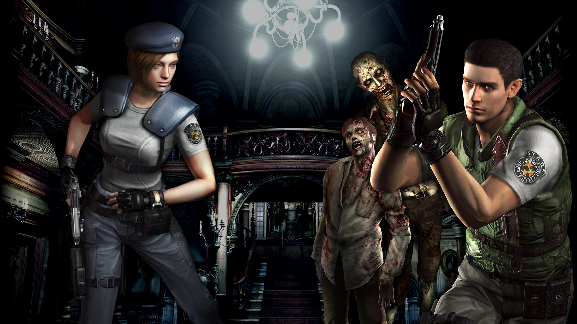 Resident evil части на пк. Резидент ивел 1 ремейк. Resident Evil 1 Remastered.
