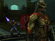 Here, Raziel confronts Kain in one of many impressive cutscenes.