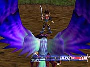 Grandia II's battle system is a combination of real-time and turn-based actions.