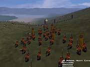 The Mongol heavy cavalry arrive to the rescue.