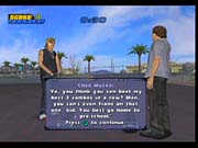 You'll talk to skaters like Chad Muska to access challenges in the career mode.