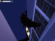 Thanks to the game's poor camera, the Dark Knight falls to his death. Again.