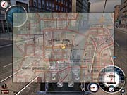 An onscreen map shows you where you are and where you need to go.