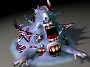 Monsters in the game, such as this one, are being designed by Todd McFarlane.