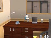 Fly over and under desks and chairs to collect stars in the adventure mode.