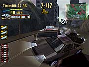 The crazy physics from the original Wreckless is back in this PS2 version.
