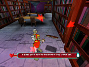 Dirk fights the vile scourge of books!