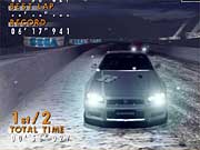 Nighttime racing in the snow, that's not too stressful is it?