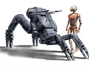 You'll find a rather deadly assortment of droids in the game.