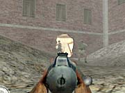 Makarov has the automatic weapon, and is unkillable. Thus, he goes first.