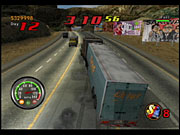 Wrecking into certain cars, such as police cars and bikers, will start up a minigame of sorts.