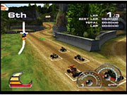Drome Racers features all the trappings of your average futuristic racer, with a couple of dirt tracks thrown in for good measure.