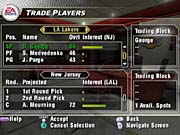 The franchise mode seems pretty thin in NBA Live 2004.