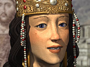 The stately empress Theodora rules the Byzantine Empire.