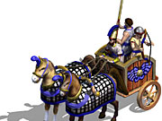The three-man chariot possesses exceptional offensive power.