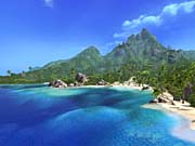 Far Cry takes place on a South Pacific island where you can seamlessly move to any visible terrain features. 