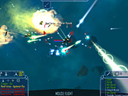 Initially you'll be challenged by only a handful of enemies, but the final battles feature dozens of ships.