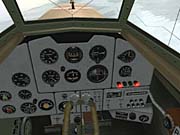 One of the game's highly detailed cockpits.