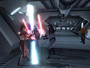 Knights of the Old Republic gives you a wide range of combat options, allowing you to choose between real-time and turn-based combat.