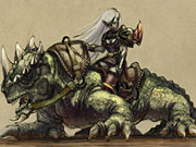 Cavalry riders, like the one on this venom spitter, can be thrown off their mounts.