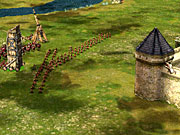 You won't have any luck attacking a castle unless you have trebuchets and siege towers.