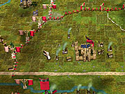 Lords of the Realm III's kingdom management layer divides the land into regions and parcels.