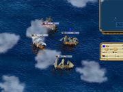 The real-time battles can be played quickly for routine pirating, but you'll need to use tactics for larger fleet engagements.