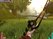 The soldier engages in first-person shooter battles.