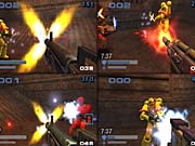 The PS2 version of Fire Warrior supports up to four players on a single screen.