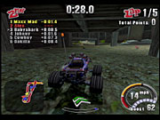 The tracks in the game are modeled after real-world environments, though not the sort of places where you'd typically race RC cars.