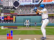 You use a batting cursor to aim your swing, but you also have the option to swing for contact or for power. 