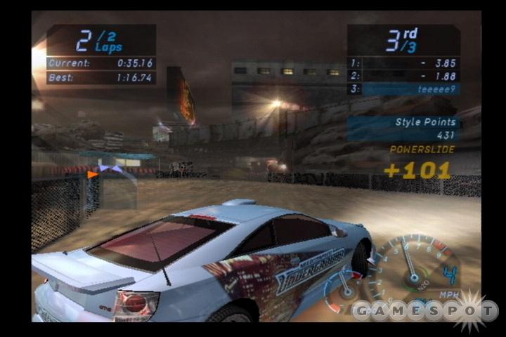 The main mode features more than 100 different races, but you'll see the same tracks time and time again.