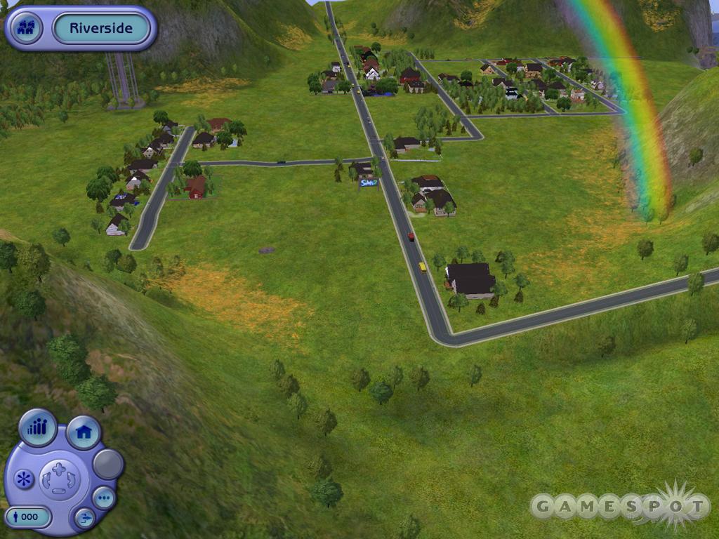 The Sims 2 will let you build a neighborhood somewhere over the rainbow.