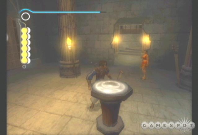 Bust the crumbling wall and point the crank to the exposed door to unlock Prince of Persia 2 on the Xbox.