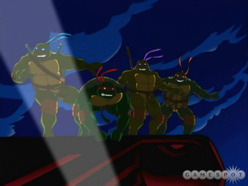 The game's plot is told through cutscenes, featuring voice talent from the latest Ninja Turtles cartoon series.