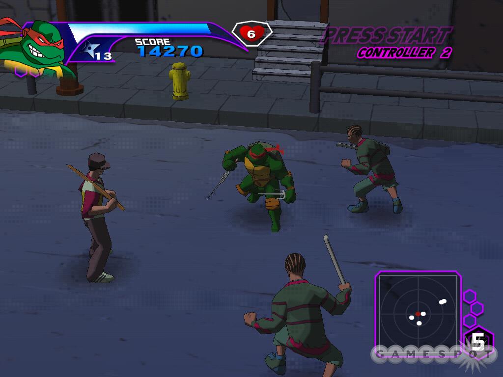 Teenage Mutant Ninja Turtles' graphical style is a vibrant, colorful, cel-shaded look, and it works well with the subject matter--although the PC version does contain some unfortunate glitches.