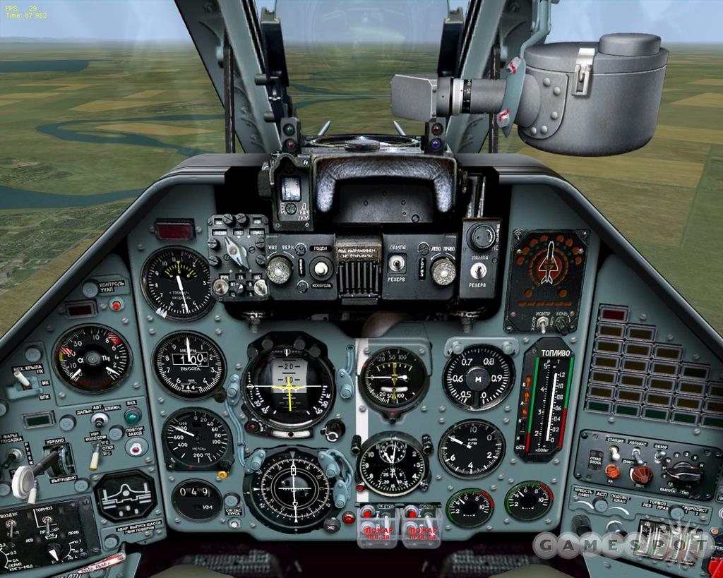 The cockpit of the Su-25 is devoid of the fancy electronics seen in most modern jets.