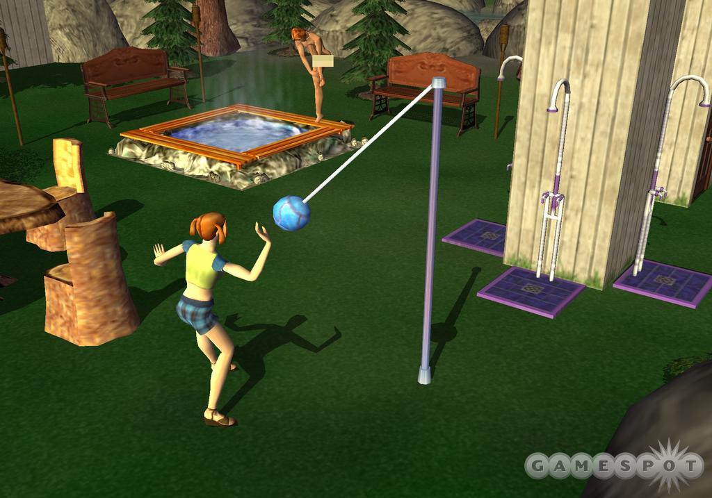 The GameCube version will feature connectivity with the Game Boy Advance version of The Sims Bustin' Out.