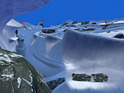 To achieve the high level of detail in the game a team of five people visited the mountains for research.