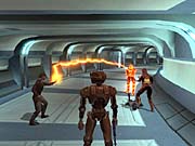 Knights of the Old Republic gives you a wide range of combat options, allowing you to choose between real-time and turn-based combat.