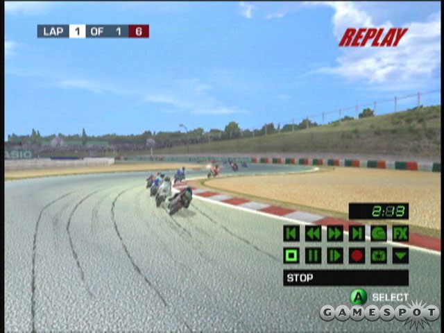 Here I am, showing the MotoGP hopefuls the proper line through the chicane at Suzuka.